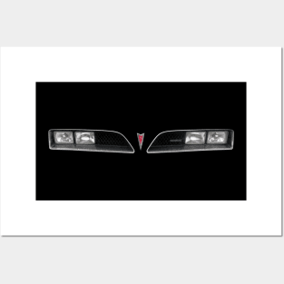 Pontiac Firebird classic American car minimalist grille Posters and Art